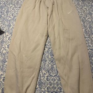 Nike Beige Fleece Joggers